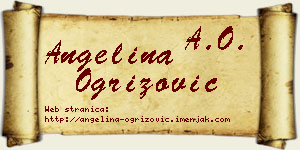 Angelina Ogrizović vizit kartica